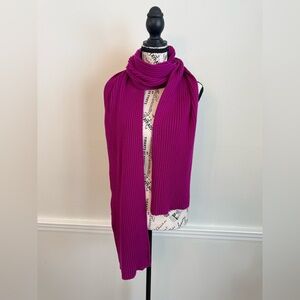 Eileen Fisher Magenta Scarf Merino Wool